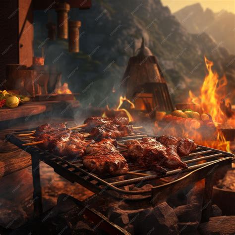 Premium Ai Image Barbecue High Quality 4k Hdr