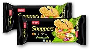 Unibic Snappers Potato Crackers Cream N Onion G Pack Of Unique