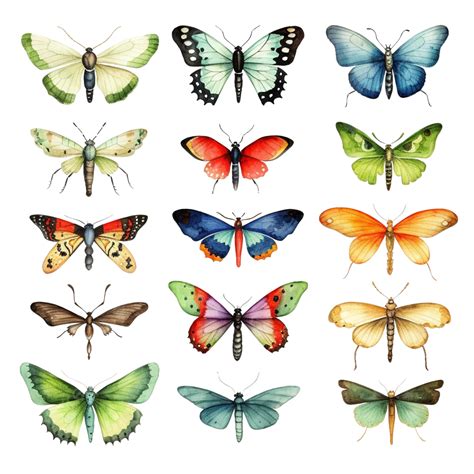 Watercolor Insect Clip Art Watercolor Insect Bug Png Transparent