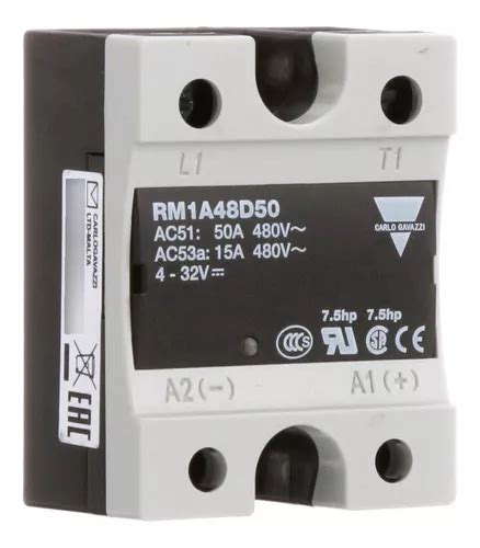 Rele De Estado Sólido Rm1a48d50 50a 400v Ac51 Carlo Gavazzi