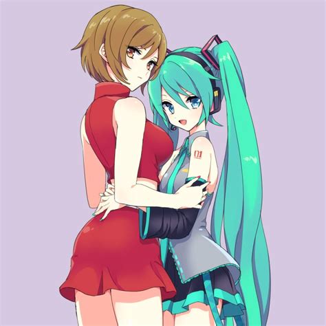 MEIKO and Hatsune Miku by Akiyoshi : r/VocaloidMeiko