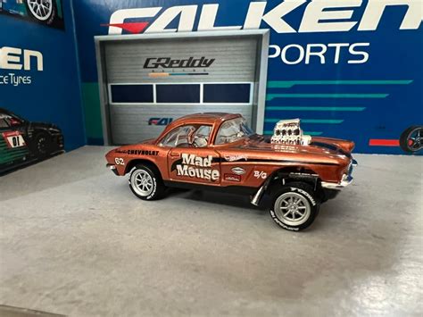 Hot Wheels Corvette Gasser With Real Riders Wheel Swap Etsy