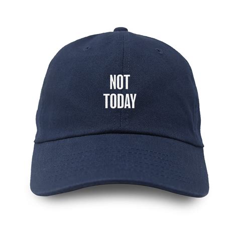 Not Today Embroidered High Quality Premium Cotton 6 Panel | Etsy