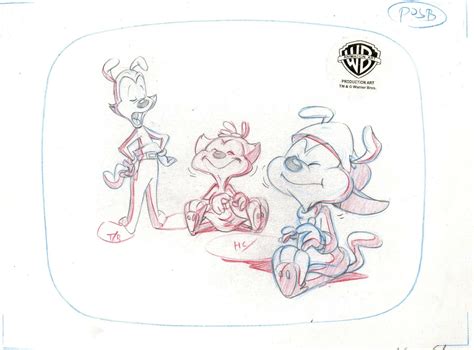 Warner Bros Studio Artists Animaniacs Original Production Drawing