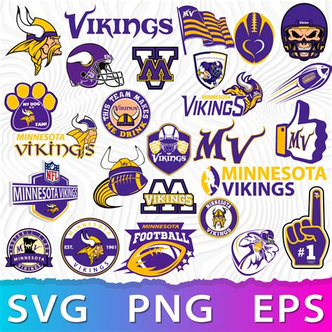 Minnesota Vikings Logo SVG Vikings PNG NFL Viking Logo Mi Inspire