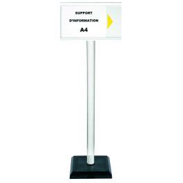 Achetez Sur NOVAP Fr Votre Poteau PVC Blanc Hauteur 1 10m Avec Support