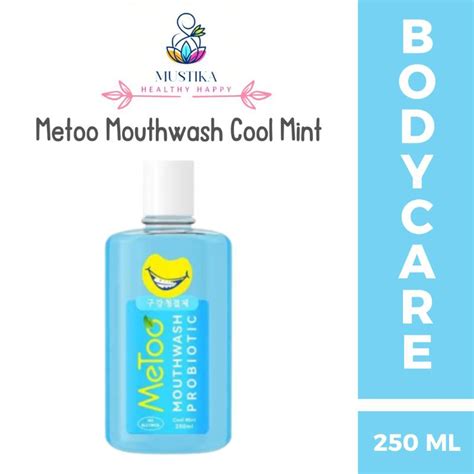 Jual MeToo Mouthwash Cool Mint 250ml Shopee Indonesia