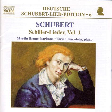 Deutsche Schubert Lied Edition Vol 6 Schiller Lieder Vol 1 Bruns