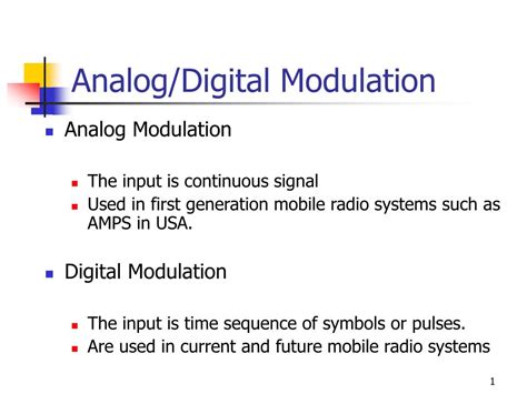 PPT - Analog/Digital Modulation PowerPoint Presentation, free download ...