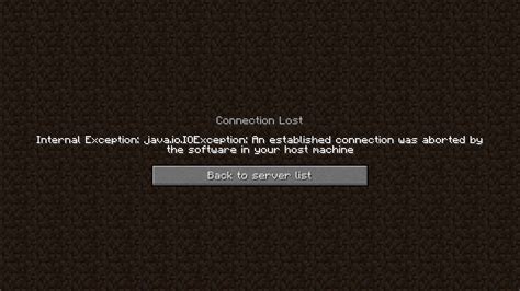 Minecraft Proxy Lost Connection To The Server Error When Attempting