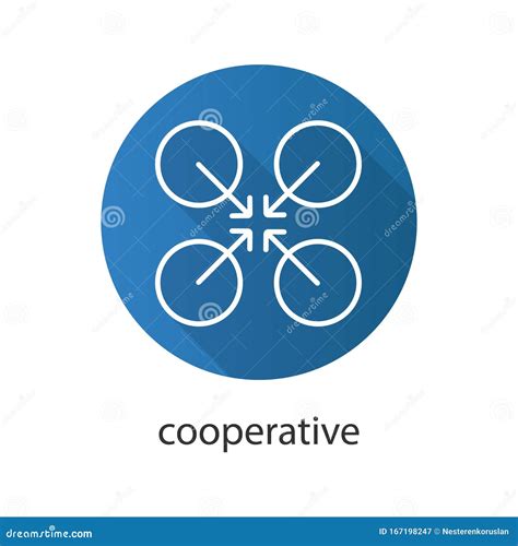 Cooperative Symbol Linear Icon Vector Illustration