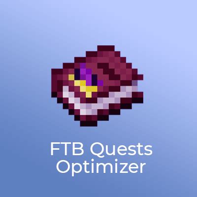 Ftb Quests Optimizer Screenshots Minecraft Mods Curseforge