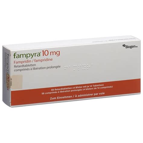 FAMPYRA Cpr Ret 10 Mg Blist 56 Pce Commander En Ligne