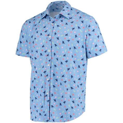 Mens Fanatics Branded Light Blue Kentucky Derby Tri Blend Button Up Shirt