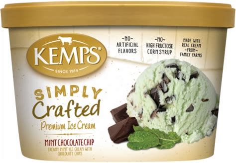 Kemps Simply Crafted Mint Chocolate Chip Premium Ice Cream Fl Oz