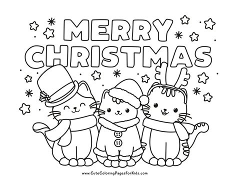 Christmas Coloring Pages: 25 Cute, Free Printable Downloads - Cute