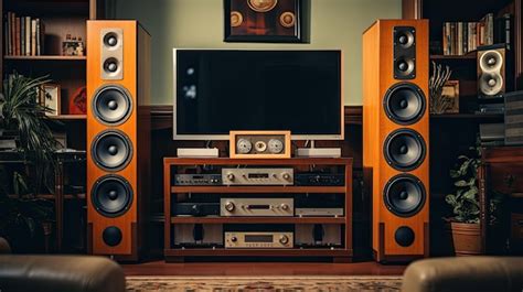 Premium AI Image | Home Stereo System with Speakers