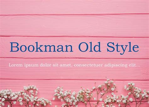 Bookman Old Style Regular truetype font