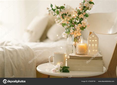 Still Life Details Home Interior Living Room Book Hot Cup Stock Photo Nastyaofly