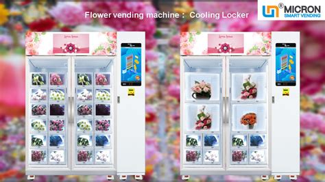 22 Inch Touch Screen Flower Vending Machine With Refrigerator Cooling