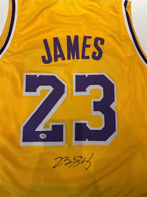 Lebron James Signed Jersey With Coa Etsy