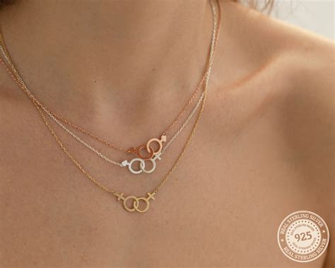 Custom Gender Symbol Necklace Lesbian Necklace Feminist Necklace Venus Necklace Lesbian Gift