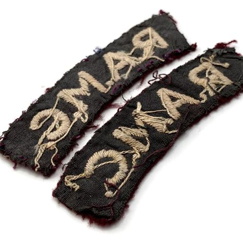 royal army medical corps ramc cloth shoulder title badge flash pair