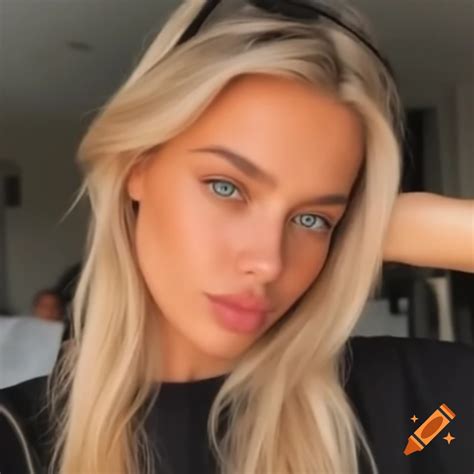 Selfie Of A Woman With Blonde Hair On Craiyon