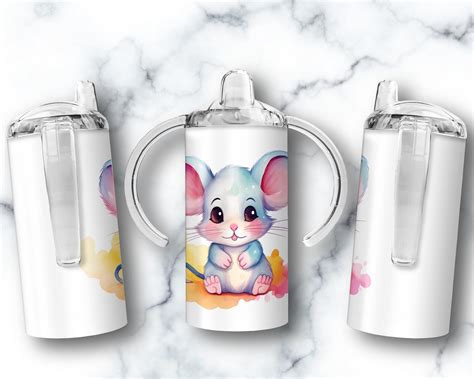 Mouse Sippy Cup Tumbler Wrap Sublimation Design 12oz Etsy