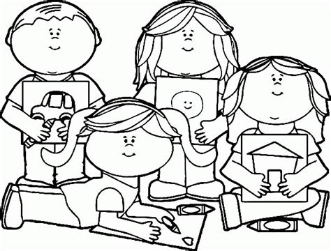 Estudante Para Colorir