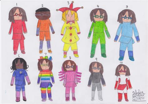 Full Humanized Cast Of Numberblocks By Surfingtheseaworld On Deviantart