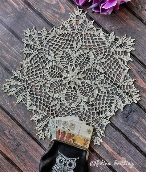 Салфетка денежная вязаная в интернет-магазине Ярмарка Мастеров по цене ...