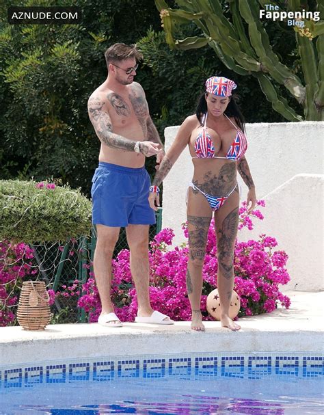 Katie Price Rocks Union Jack Bikini On Vacation In Spain AZNude
