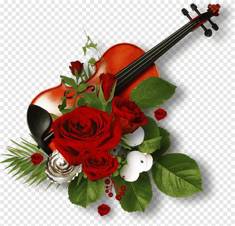 Скрипка цветы картинки