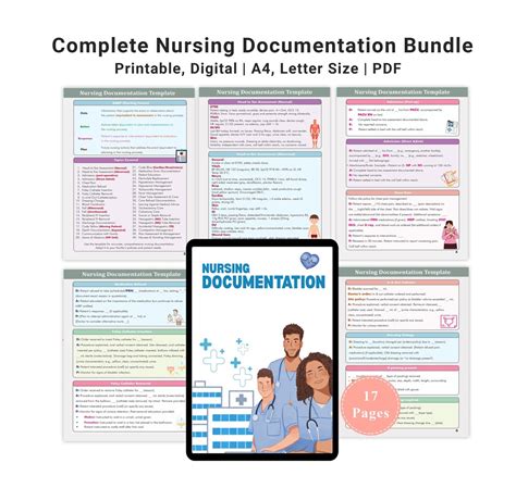 Nursing Documentation Printable Workbook: Charting Guide for Nurses