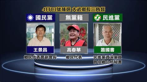 台東大武鄉長補選 高春華參戰 藍綠對決變三腳督