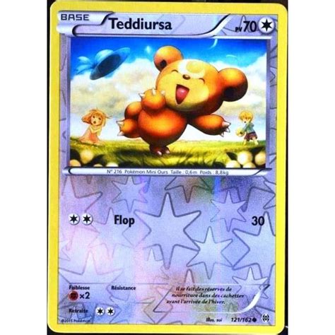 Carte Pok Mon Teddiursa Pv Reverse Xy Impulsion Turbo Fr