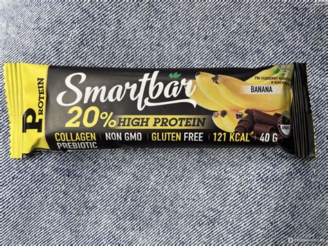 Протеиновый батончик Smartbar С бананом, серия Protein - «Протеиновый ...