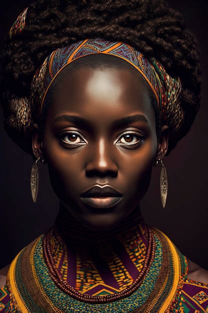 Premium Photo Portrait Of A Beautiful African Woman