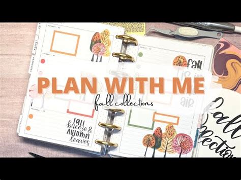 PLAN WITH ME MINI HORIZONTAL HAPPY PLANNER FALL COLLECTIONS AMBER