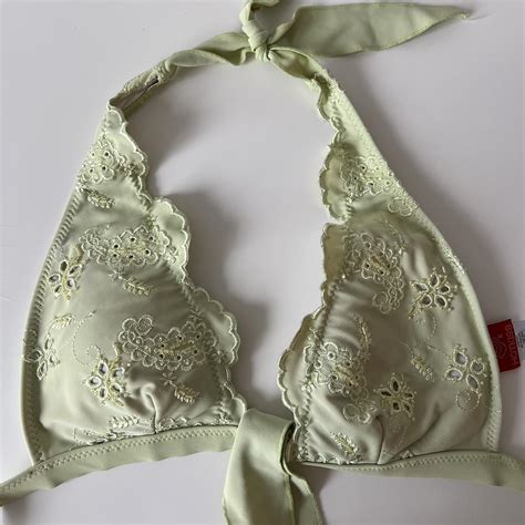 Light Green Vintage Bikini Top Y K Vintage Depop