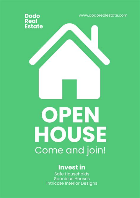 Free Open House Handout Template To Edit Online