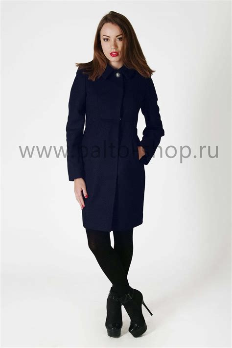 Пальто Карина Boney James Темно синий | Интернет магазин Palto-Shop.ru