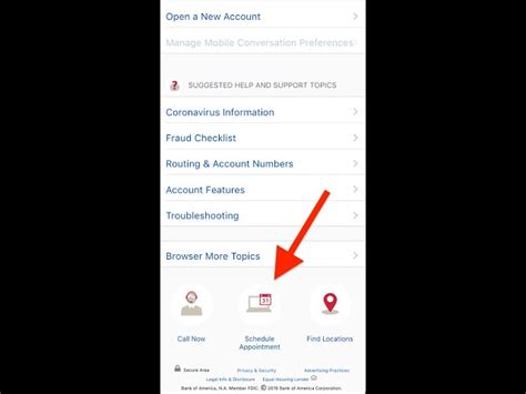 Appointment Bank Of America