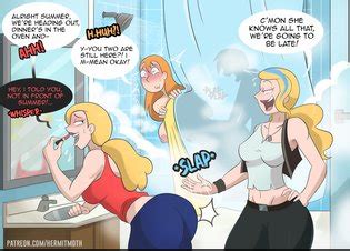 Summer S Shared Shower Luscious Hentai Manga Porn