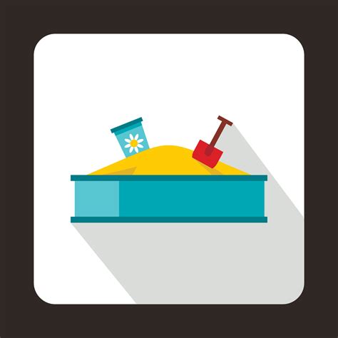 Sandbox Icon Flat Style 14607555 Vector Art At Vecteezy