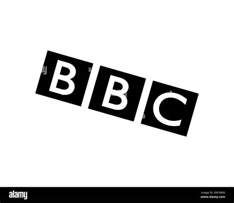 Bbc Rotated Logo White Background B Stock Photo Alamy