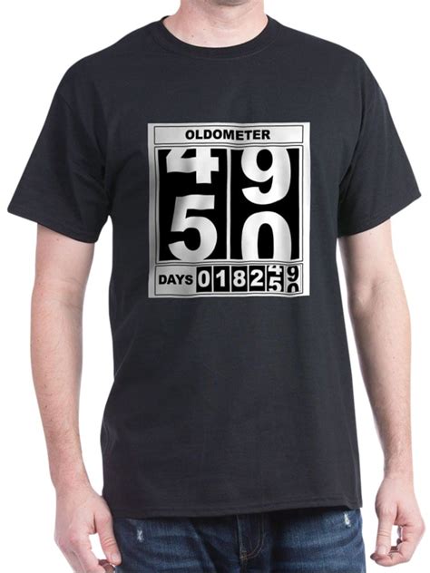 Cafepress Cafepress 50th Birthday Oldometer T Shirt 100 Cotton T