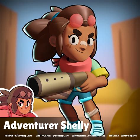 [STAR SKIN CONCEPT] Adventurer Shelly : Brawlstars