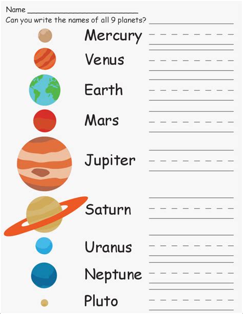 Science Worksheets For Elementary Students